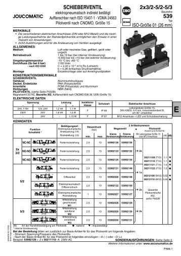 SCHIEBERVENTIL 2x3/2-5/2-5/3 539 - ASCO Numatics