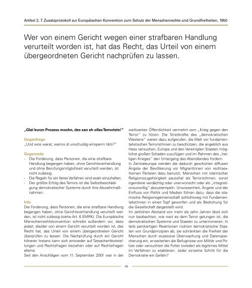 Anleitung zum GEGENREDEN - ETC Graz