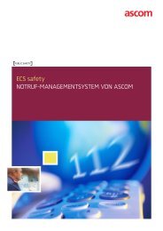 ECS safety Notruf-maNagEmENtSyStEm voN ... - Ascom Schweiz