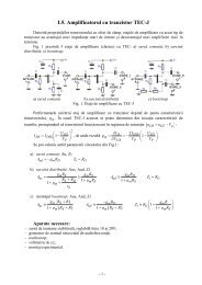 L5. Amplificatorul cu tranzistor TEC-J