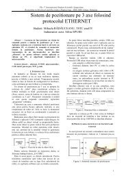 Sistem de pozitionare pe 3 axe folosind protocolul ETHERNET