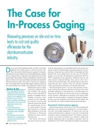 The Case for In-Process Gaging - ASCONA