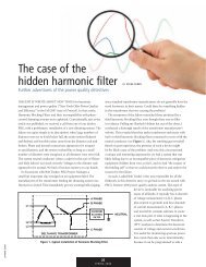 The case of the hidden harmonic filter - lighting - ETC