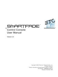 Smartfade User Manual - Production Services Ireland