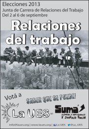 La UES - Pre Plataforma Relaciones del trabajo