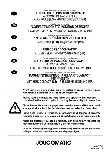 DETECTEUR DE POSITION "COMPACT ... - ASCO Numatics