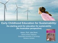 Early Childhood Education for Sustainability: - Etech-Center for ...