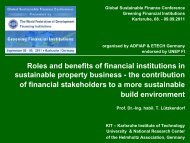 Roles and Benefits of Financial Institutions in Sustainable Property ...