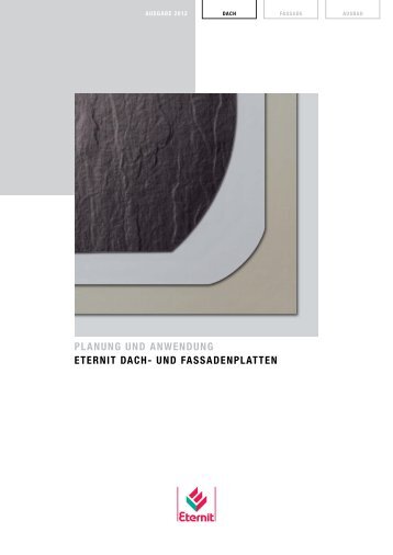 P & A Eternit Dach- und Fassadenplatten - Eternit AG