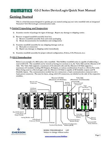 Guide de Démarrage Rapide Série 2-2 ... - ASCO Numatics