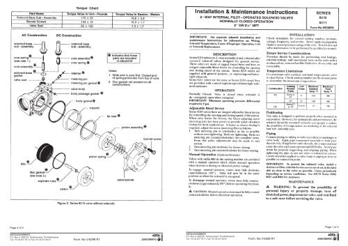 Form. No. V-6296 R1 Form. No. V-6296 R1 - ASCO Numatics