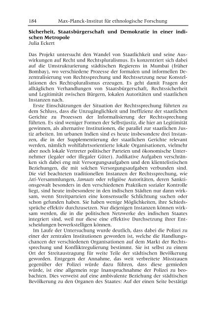 Projektgruppe Rechtspluralismus (PDF) - Max-Planck-Institut für ...