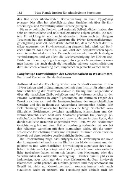 Projektgruppe Rechtspluralismus (PDF) - Max-Planck-Institut für ...