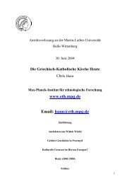 Die Griechisch-Katholische Kirche Heute - Max-Planck-Institut für ...