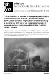 Dossier Formosa Plastics / Black Planet 2009 - Ethecon
