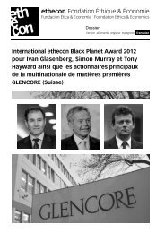 Dossier GLENCORE / Black Planet 2012 (PDF-Datei) - Ethecon