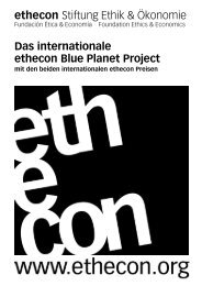 Blue Planet Project - Ethecon