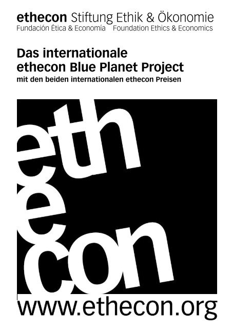 Blue Planet Project - Ethecon
