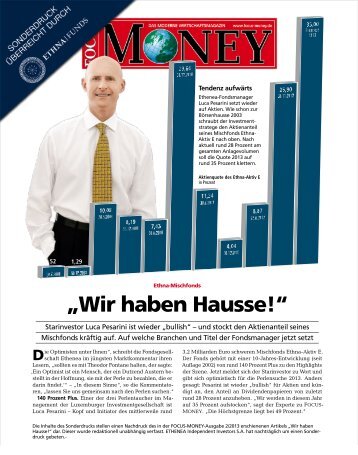 Focus Money "Wir haben Hausse" - Ethenea