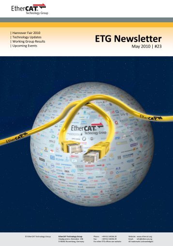 ETG Newsletter #23 - EtherCAT Technology Group