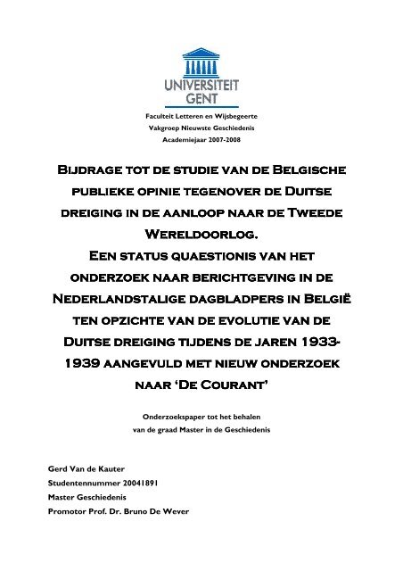 li ugent Thesis ugent letteren en wijsbegeerte