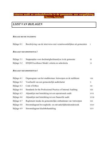 De bijlagen zijn enkel in pdf te bekijken - E-thesis