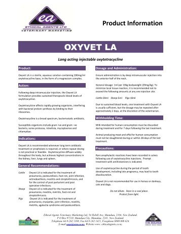 Oxyvet LA - Ethical Agents