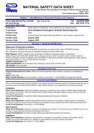 Valium injection sds sheet