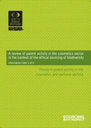 Trends in patent activity in the cosmetics and - the Union for Ethical ...