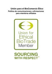 Unión para el BioComercio Ético - the Union for Ethical BioTrade