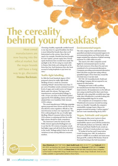 The cereality behind your breakfast