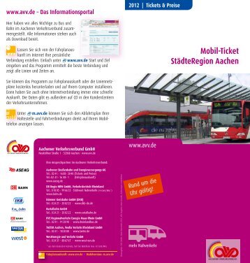 Mobil-Ticket Städteregion Aachen