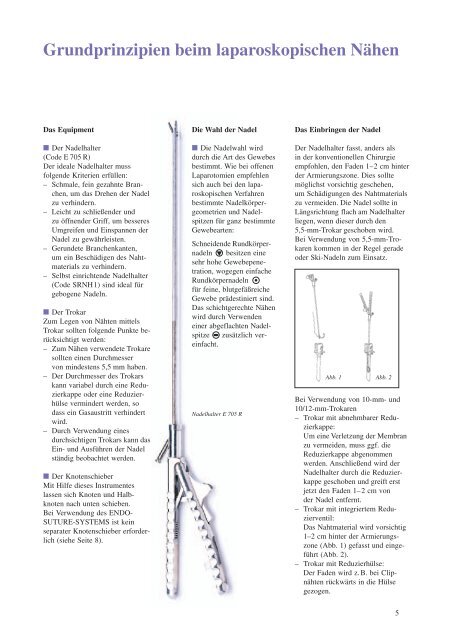 ENDOSKOPISCHE NAHT- UND KNÜPFTECHNIK - Ethicon