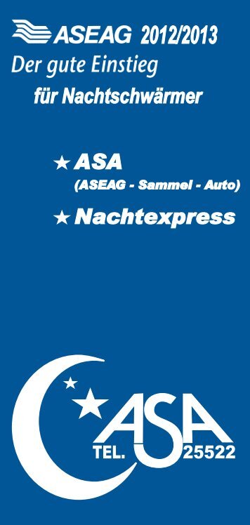 ASA - ASEAG Der gute Einstieg