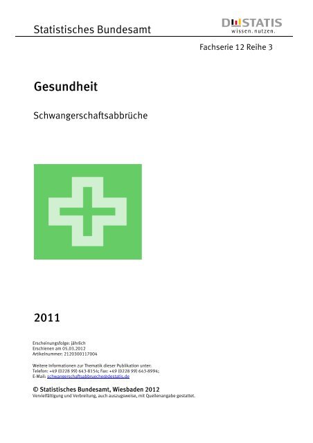 Fachserie 12 Reihe 3 - 2011 - Statistisches Bundesamt