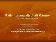 Die Patientenverfügung - Ethikkommission des Landes Kärnten