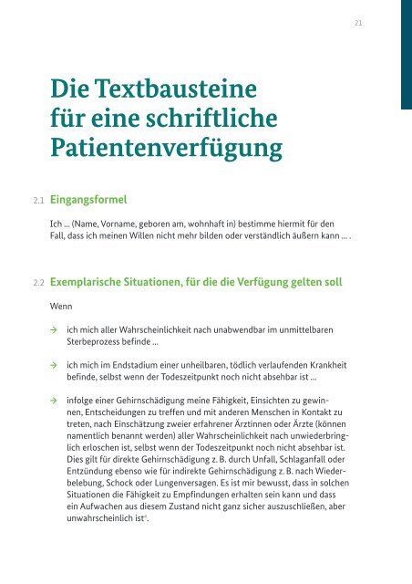 Patientenverfügung - Bundesministerium der Justiz