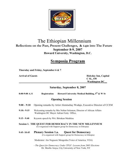 The Ethiopian Millennium - Ethiomedia