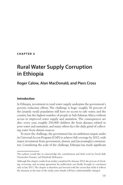 Diagnosing Corruption in Ethiopia - Ethiomedia