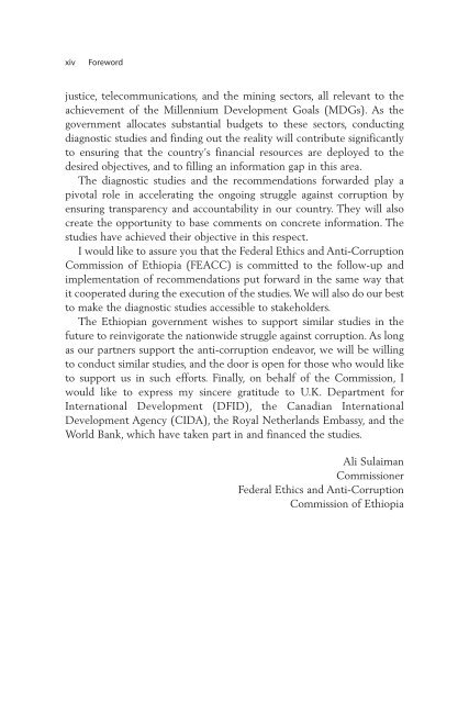 Diagnosing Corruption in Ethiopia - Ethiomedia