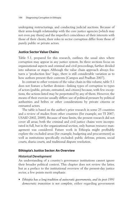 Diagnosing Corruption in Ethiopia - Ethiomedia