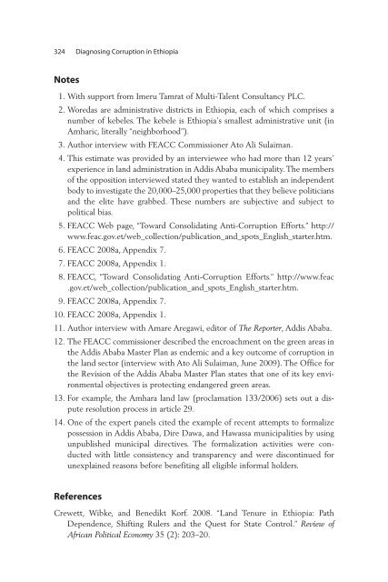 Diagnosing Corruption in Ethiopia - Ethiomedia