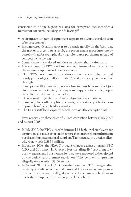 Diagnosing Corruption in Ethiopia - Ethiomedia