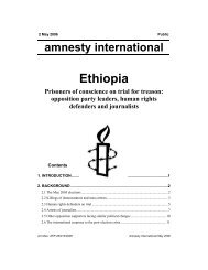 Amnesty International - Ethiopia: A voice for the voiceless