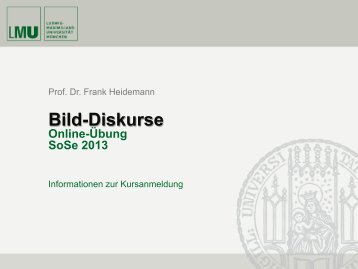 Bild-Diskurse - Ethnologie - LMU