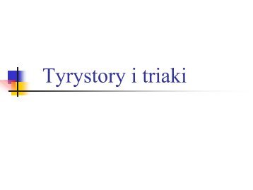 Tyrystory i triaki