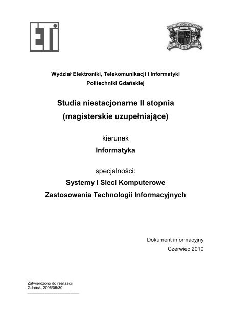 Dokument Informacyjny Pytania Egzaminacyjne Wymagane Tresci