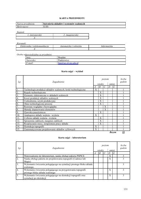 Wersja pełna [8,55 MB] - Wydział Elektroniki, Telekomunikacji i ...