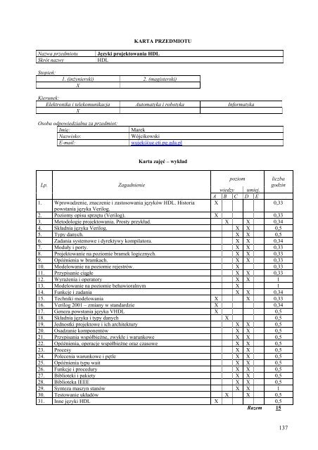 Wersja pełna [8,55 MB] - Wydział Elektroniki, Telekomunikacji i ...