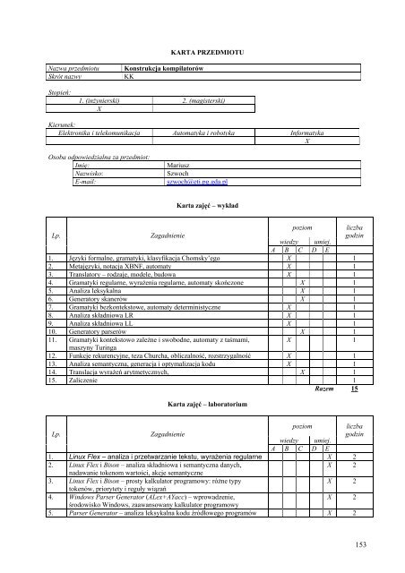 Wersja pełna [8,55 MB] - Wydział Elektroniki, Telekomunikacji i ...